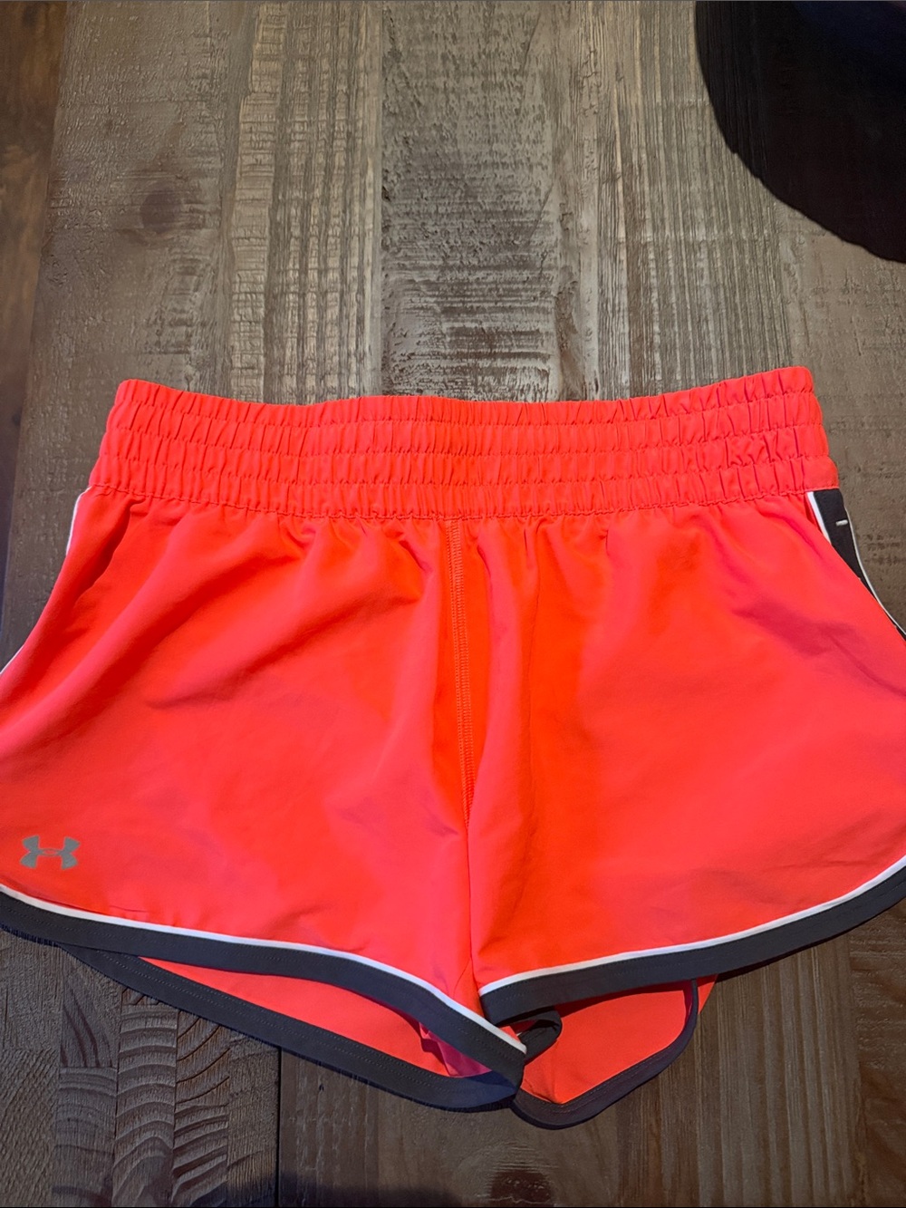 Under Armour Women’s Neon Coral Athletic Shorts